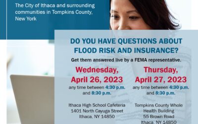FEMA Open Houses on Flood Risk and Insurance for Tompkins County Residents